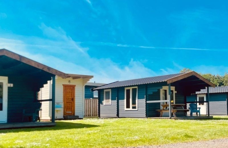 Blokhut incl. privé sanitair