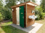 Comfort pitches with private sanitary facilities